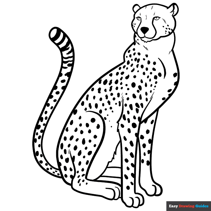 Free printable cat coloring pages for kids