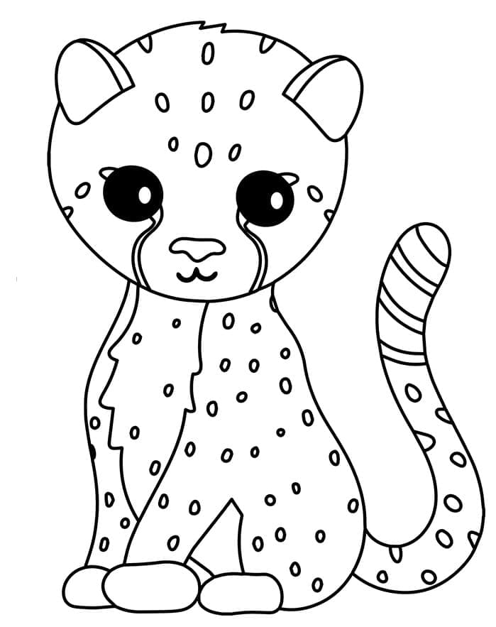 Cheetah coloring pages