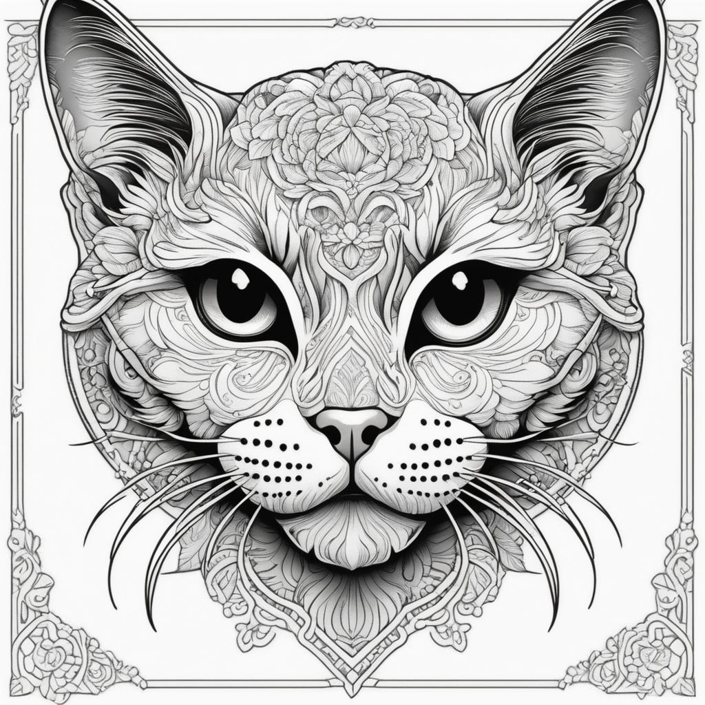 Create a simple vector lineart of a cheetah in motion