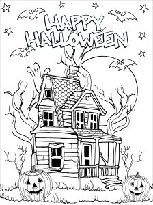 Pumpkin coloring pages for adults kids