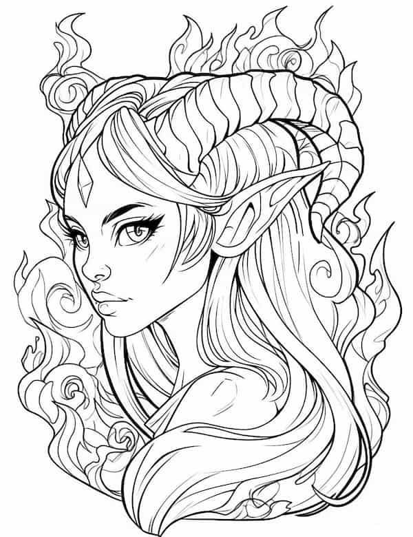 Stunning elf coloring pages for kids and adults