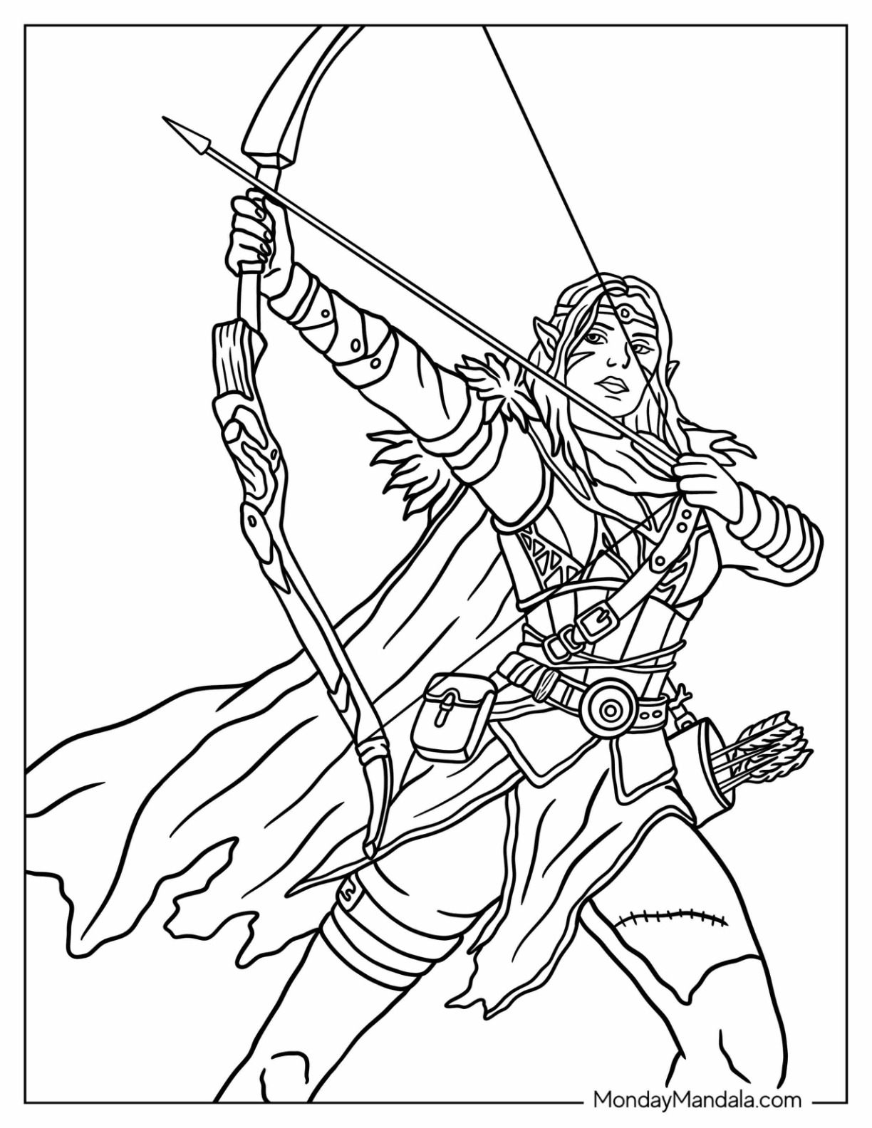 Fantasy coloring pages free pdf printables