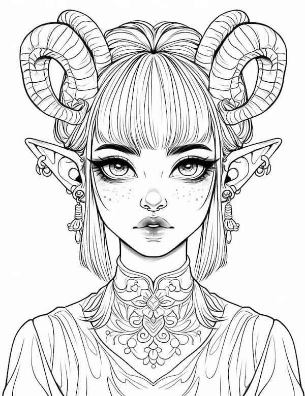 Stunning elf coloring pages for kids and adults