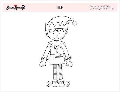 Elf coloring pages thatll leave you holly and jolly