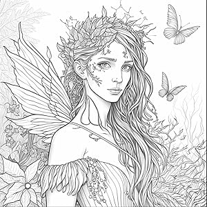 Fairies coloring book for adults beautiful illustrations for relaxation and stress relief larik marijana books