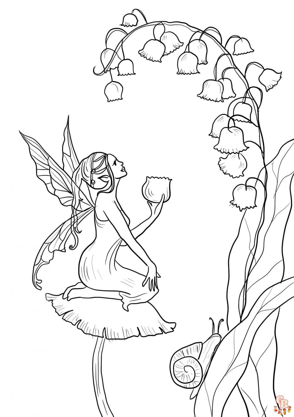 Discover the magic of fairies coloring pages