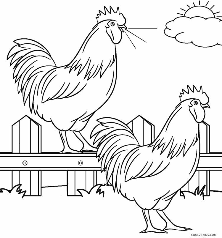 Free printable farm animal coloring pages for kids