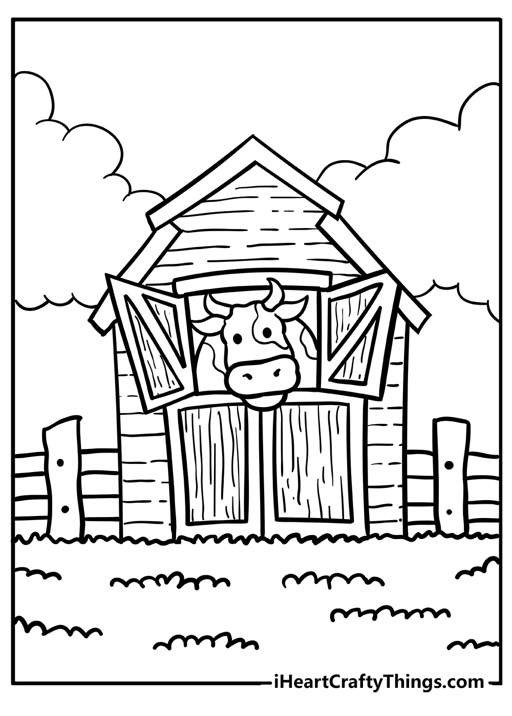 Farm animal coloring pages free printables