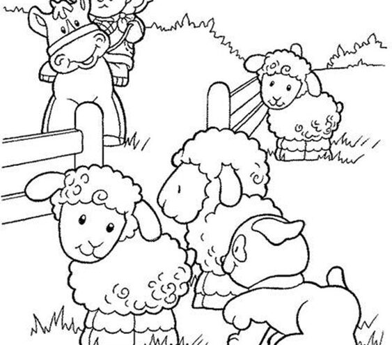 Free easy to print farm animal coloring pages