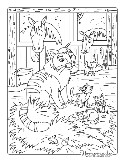 Free animal coloring pages for kids