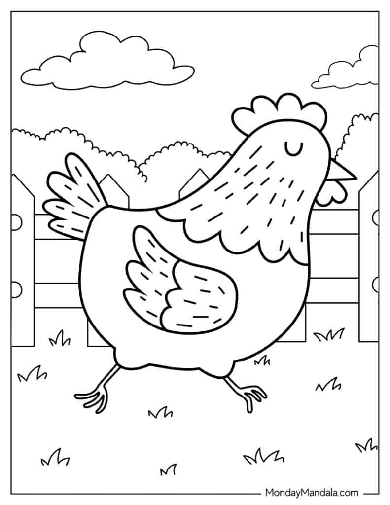 Farm animals coloring pages free pdf printables