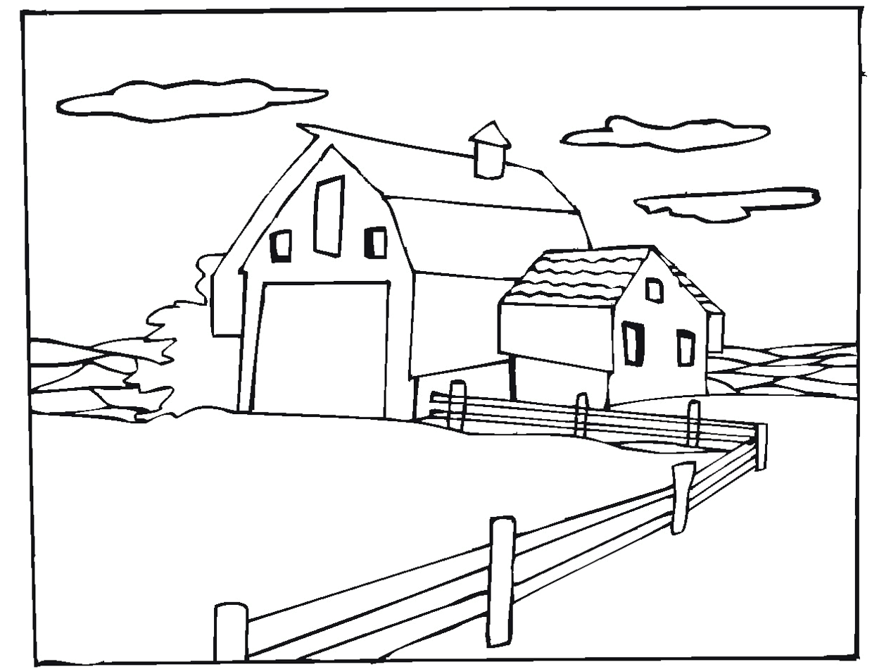 Farm coloring pages