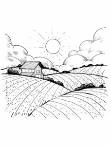 Printable farm coloring pages for kids that farm needs some color