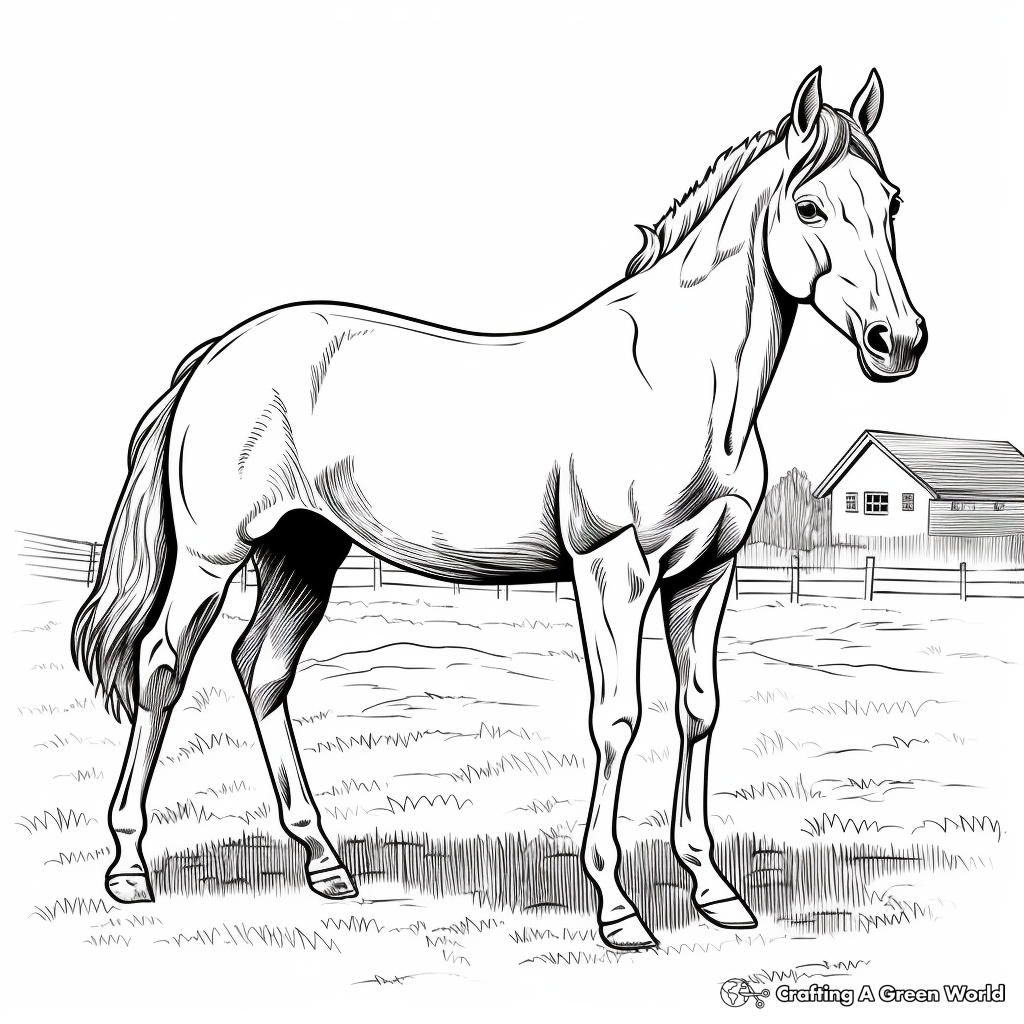 Realistic farm animal coloring pages