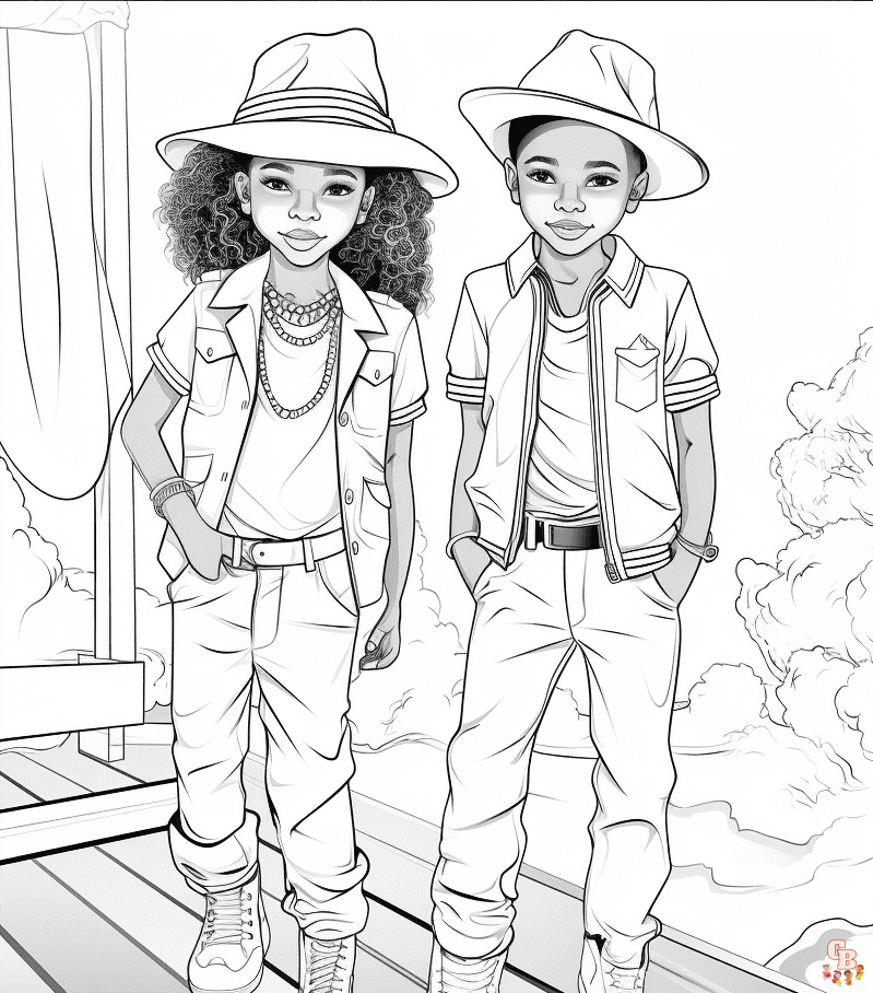 Printable fashion coloring pages free for kid and adults