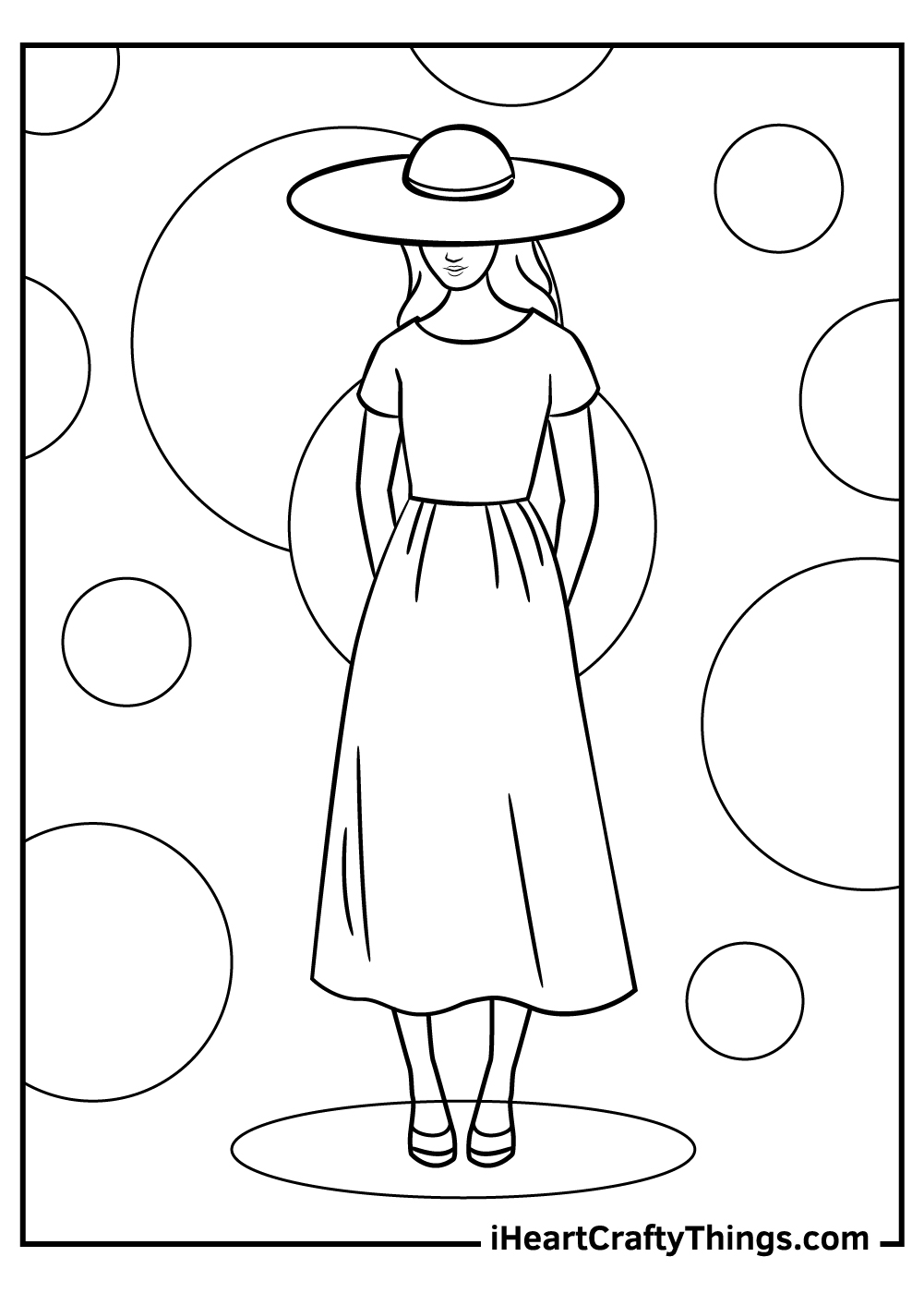 Fashion coloring pages free printables