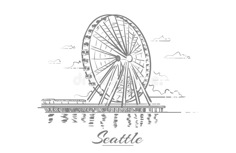 Ferris wheel hand drawn stock illustrations â ferris wheel hand drawn stock illustrations vectors clipart