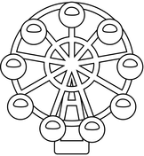 Ferris wheel coloring pages free coloring pages