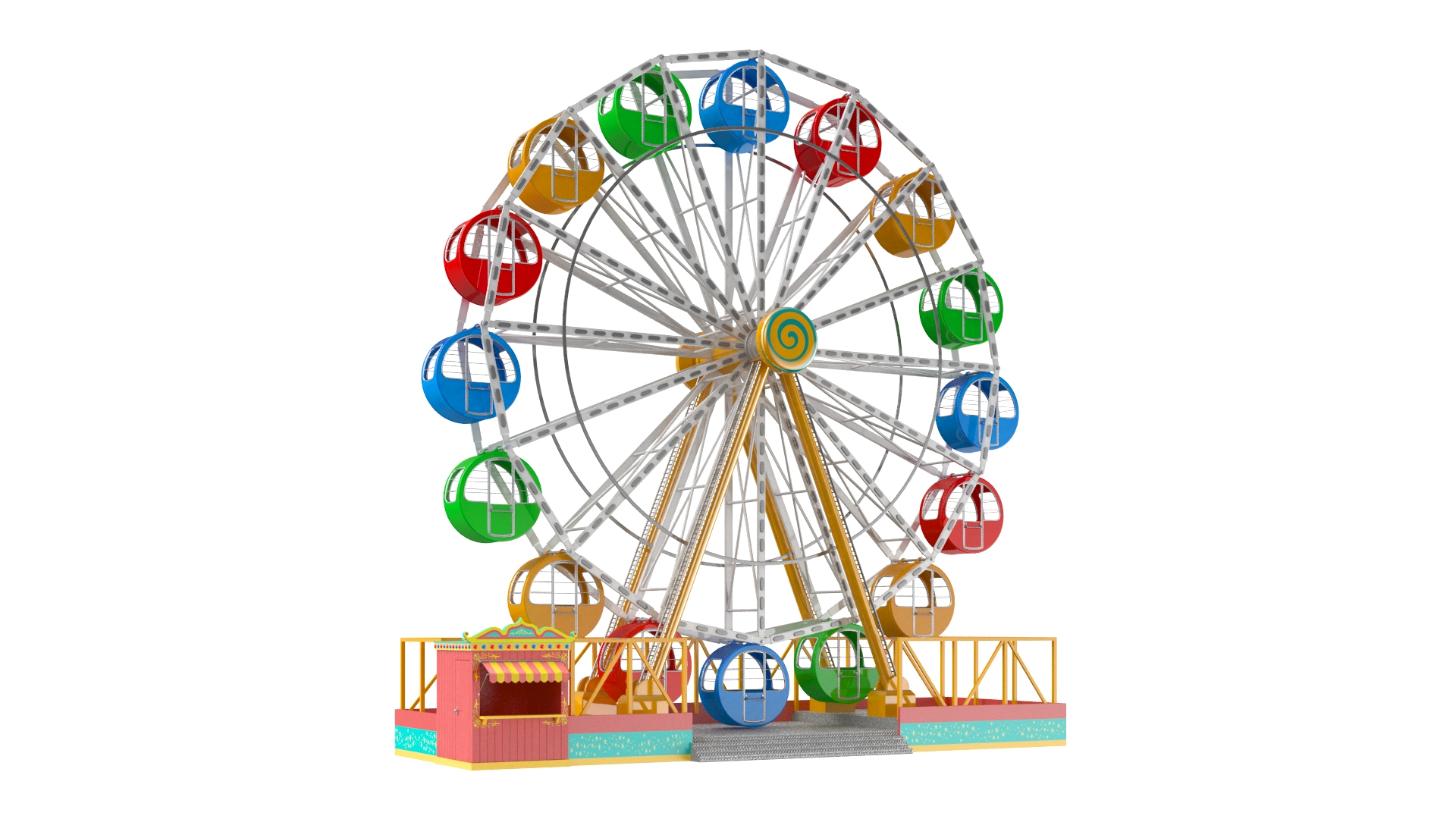 Real ferris wheel d model
