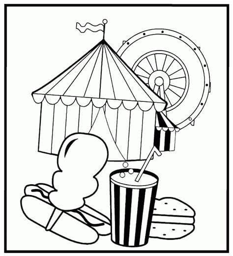 Carnival coloring pages