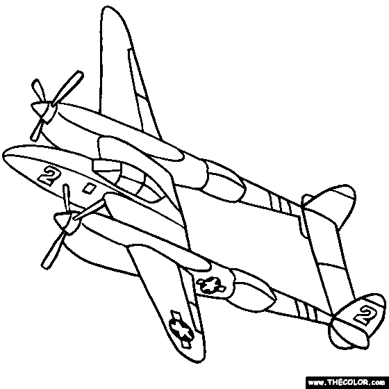 Airplanes online coloring pages