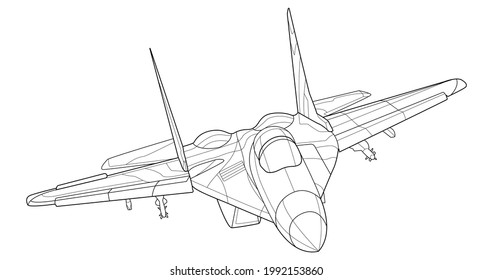 Jet coloring page photos and images