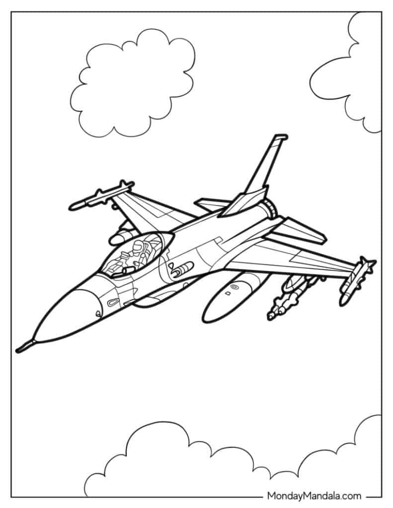 Jet coloring pages free pdf printables