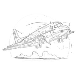 Airplanes coloring pages