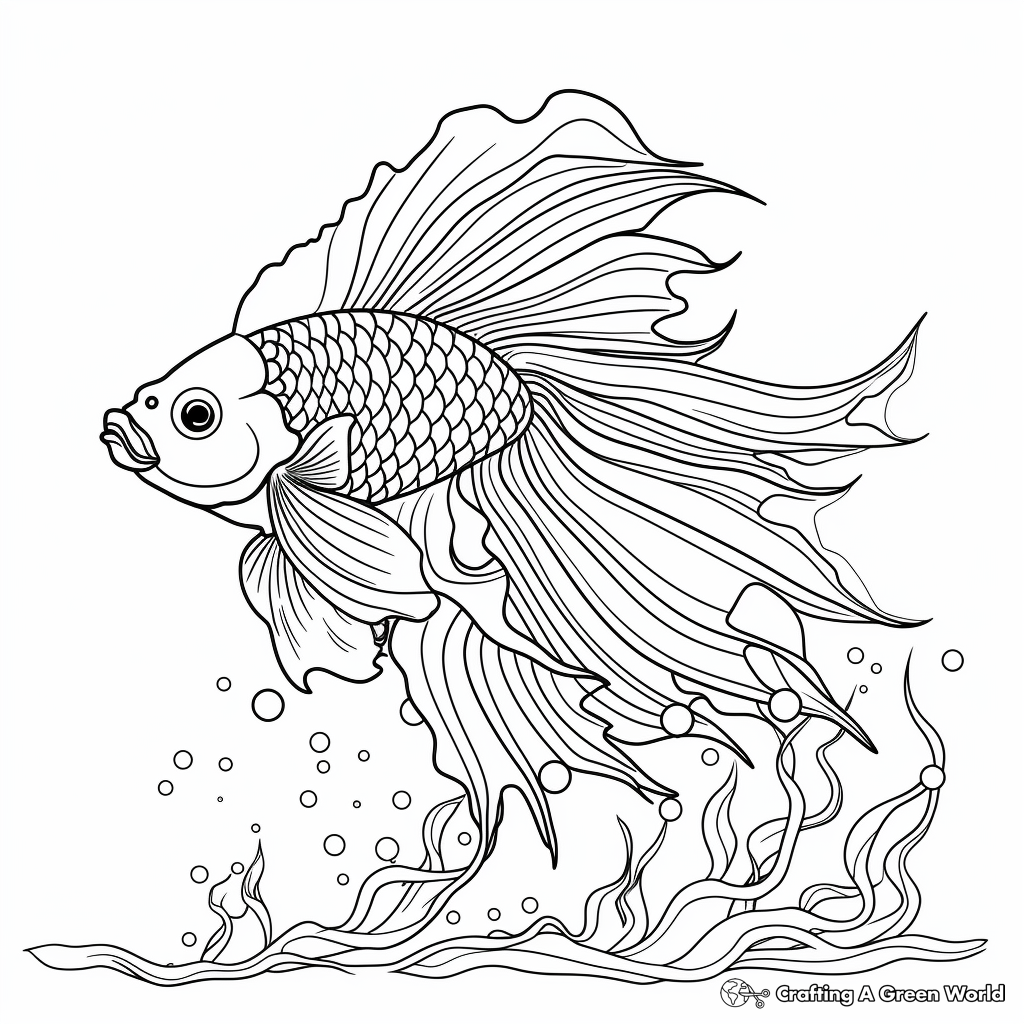 Fish for adults coloring pages