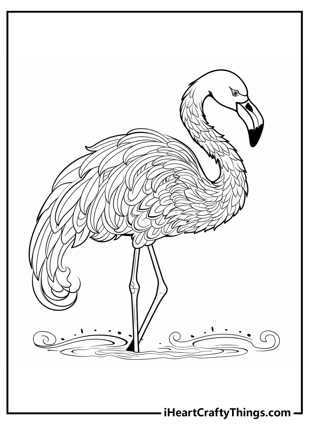 Flamingos coloring pages free printables