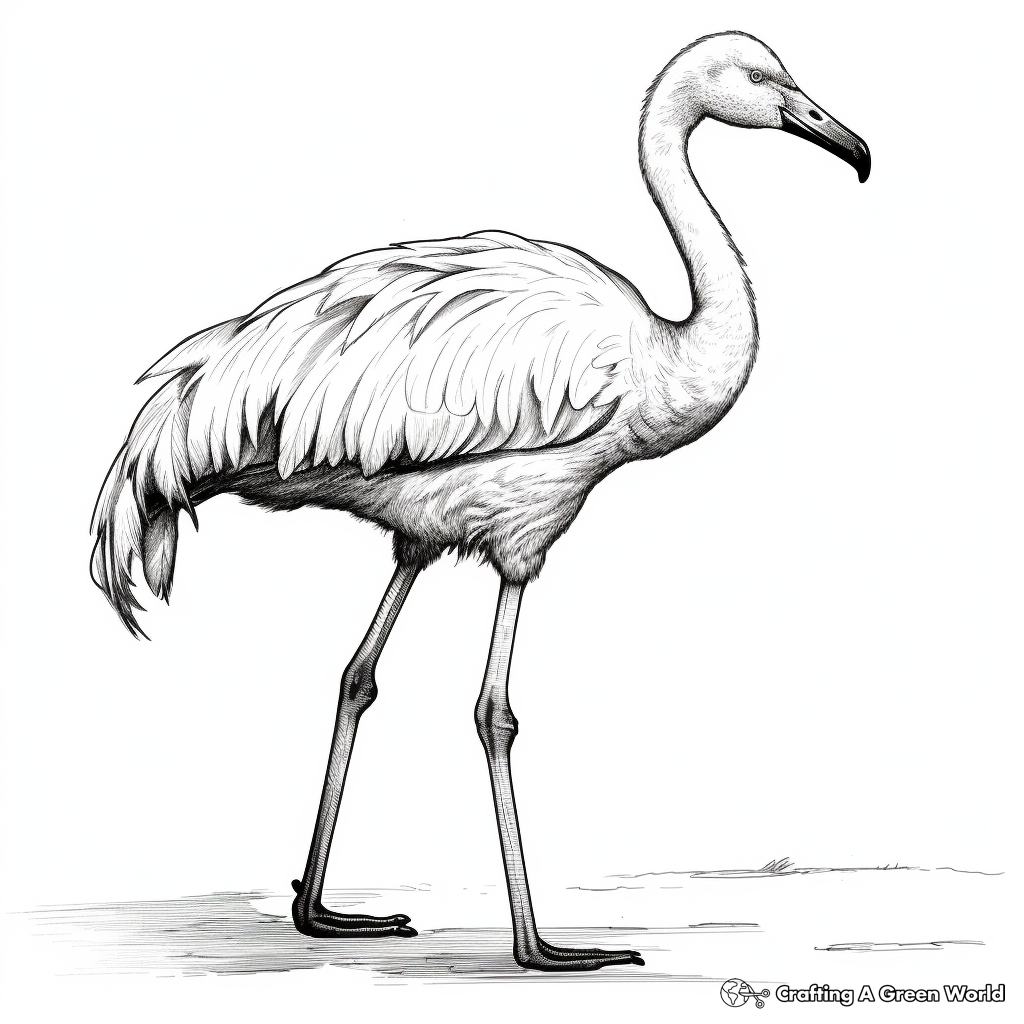 Flamingo coloring pages