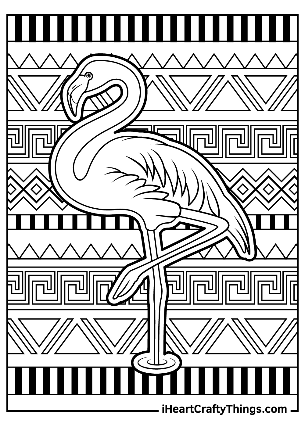 Flamingos coloring pages free printables