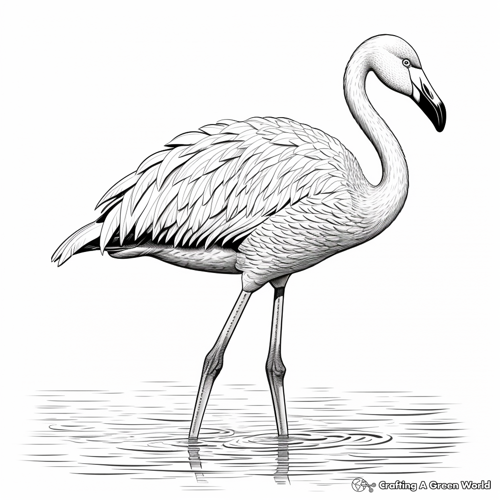 Flamingo coloring pages