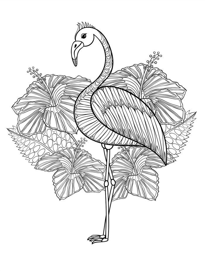 Gorgeous free printable adult coloring pages flamingo coloring page free adult coloring pages adult coloring pages