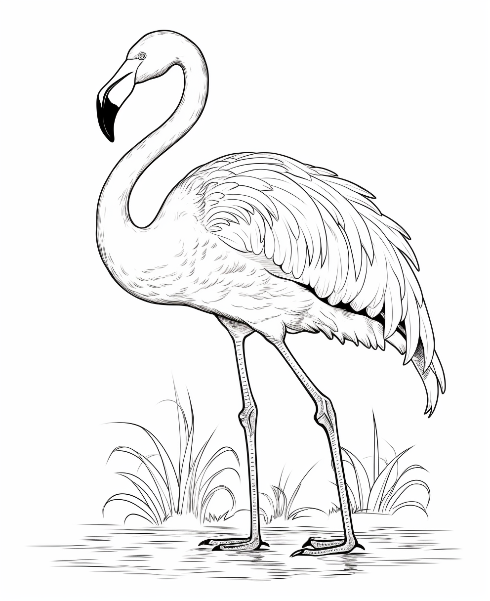 Flamingo coloring page coloring books for children years old coloring pages