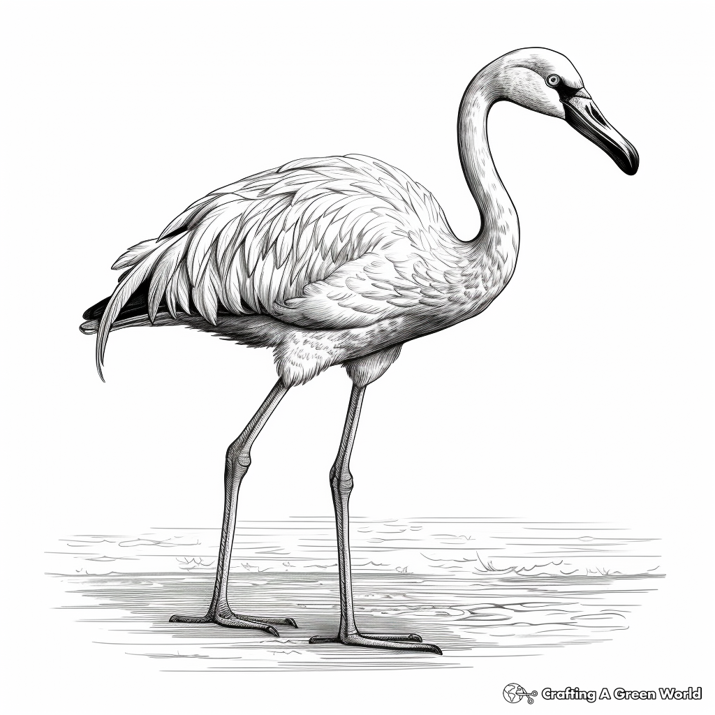 Flamingo coloring pages