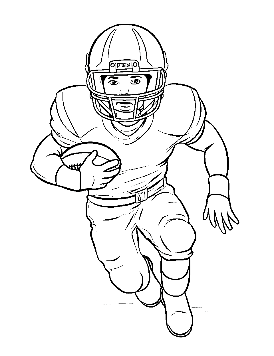 American football coloring pages free printables