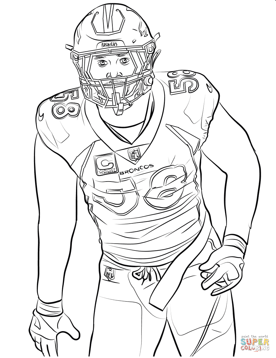 Football player coloring pages printable for free download