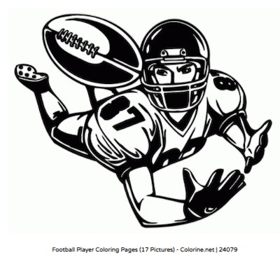 Free football coloring pages you can print for your little sports fan