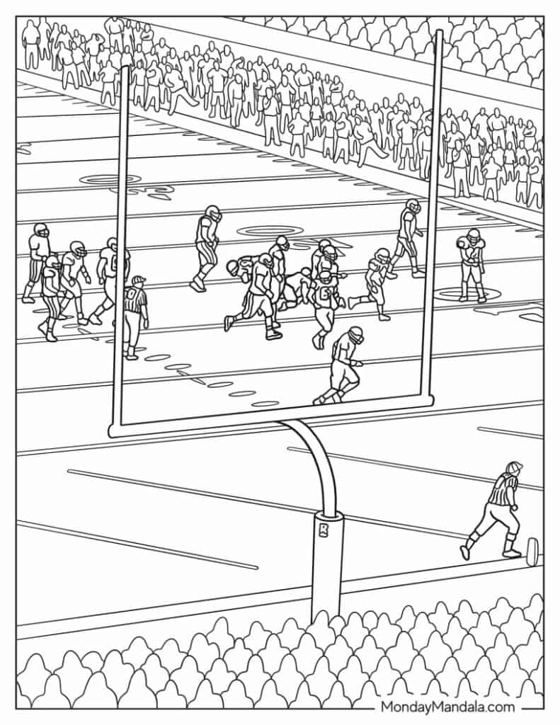 Football coloring pages free pdf printables