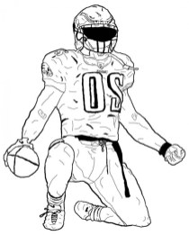 Free printable american football coloring pages