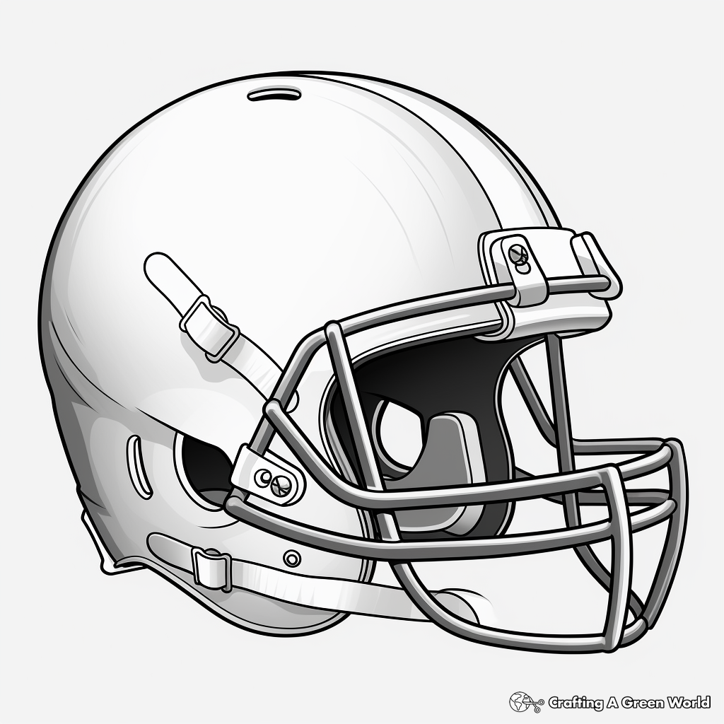 Realistic football coloring pages