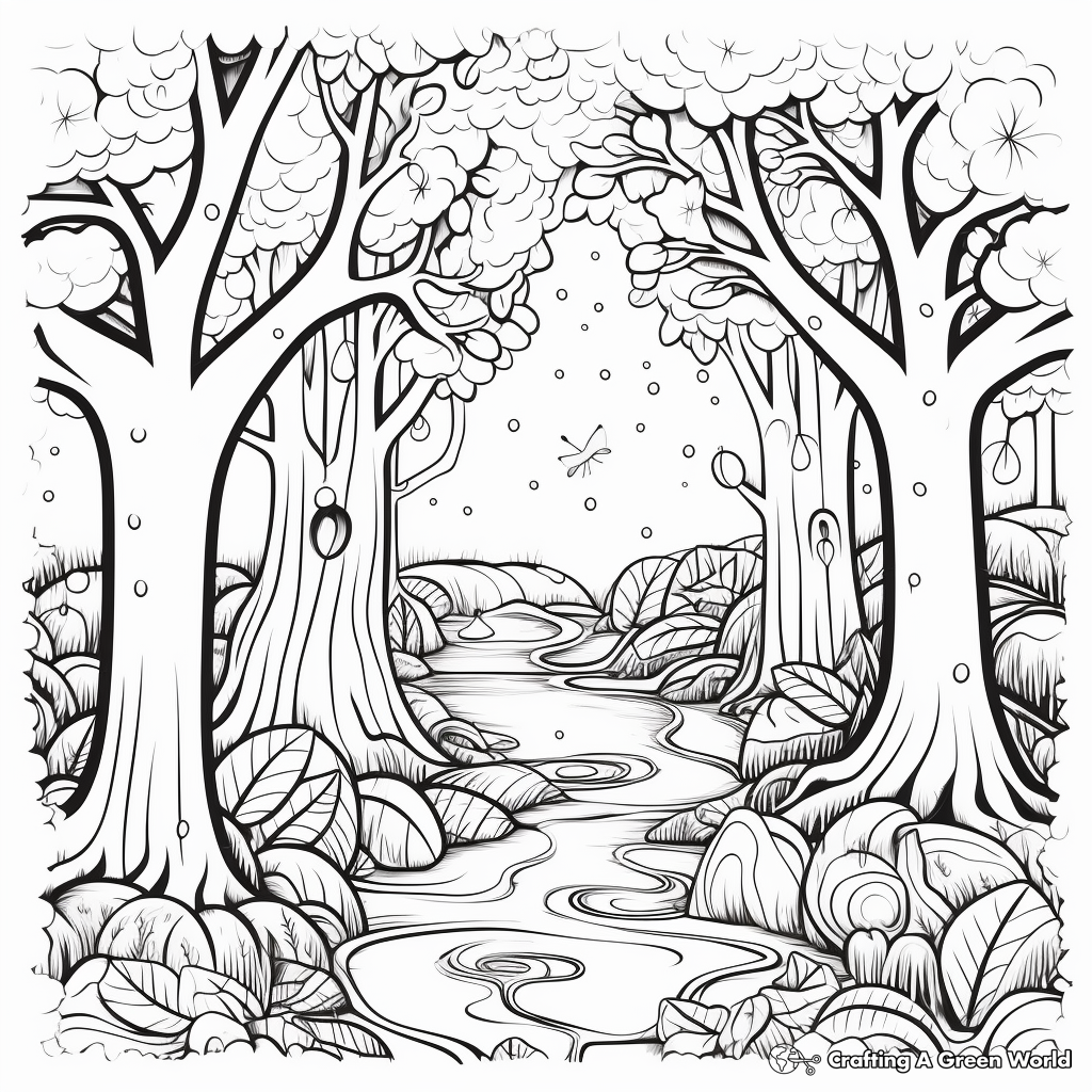 Nature coloring pages