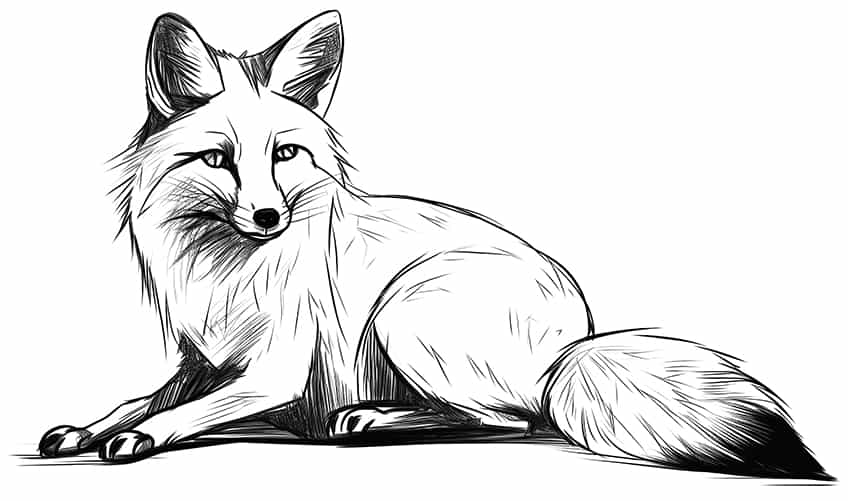 Fox coloring pages