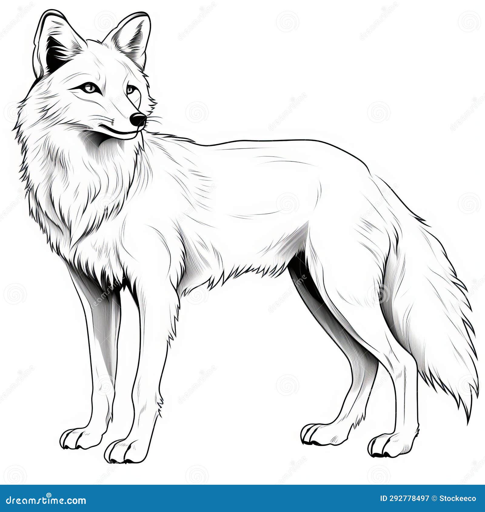 Red fox coloring page stock illustrations â red fox coloring page stock illustrations vectors clipart