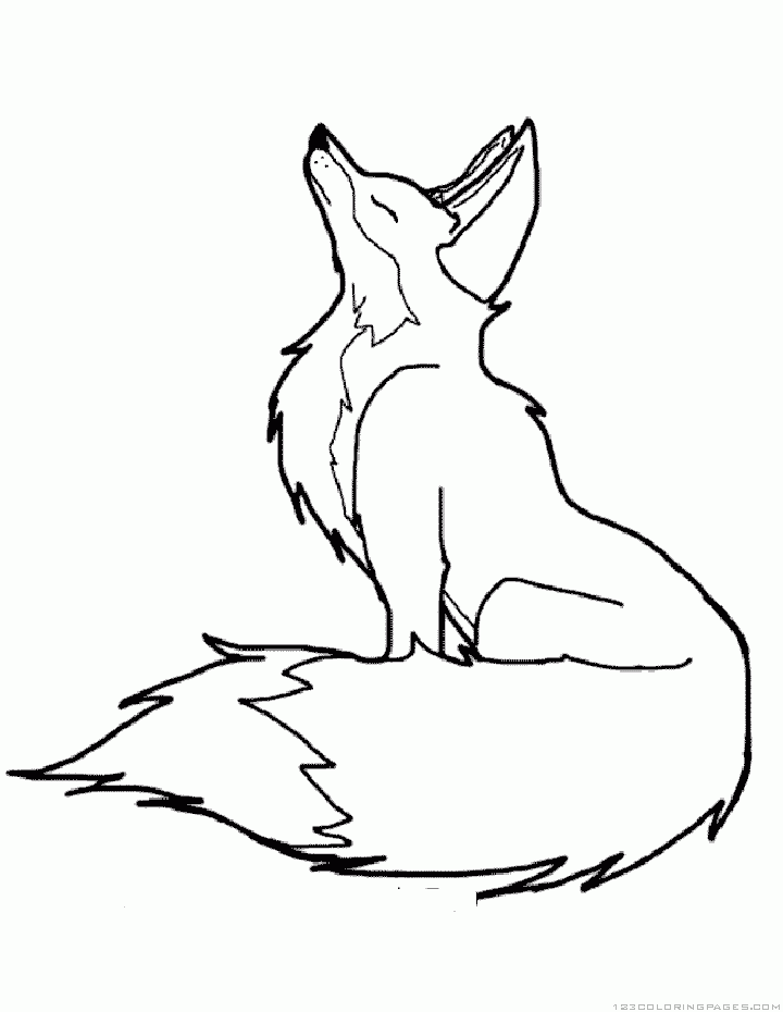 Coloring pages printable fox coloring pages