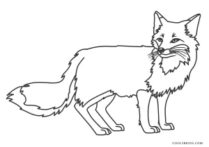 Free printable fox coloring pages for kids