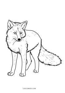 Free printable fox coloring pages for kids