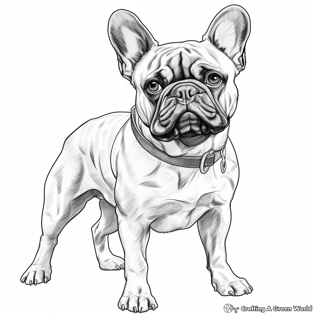 French bulldog coloring pages