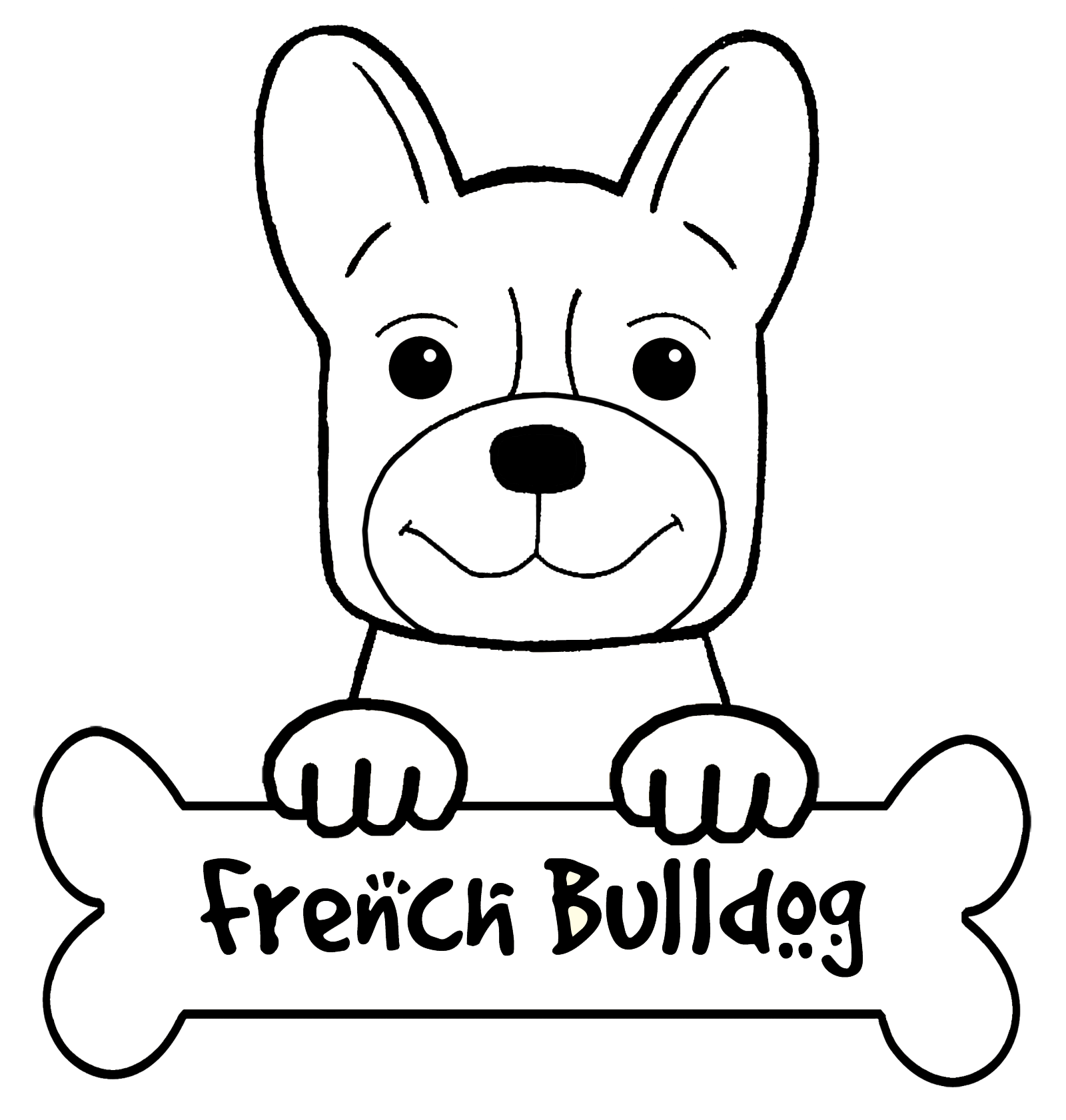 French bulldog coloring pages